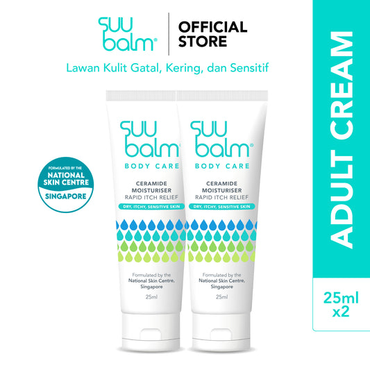 Suu Balm® Ceramide Moisturiser Rapid Itch Relief Value Bundle (2 x 25ml)
