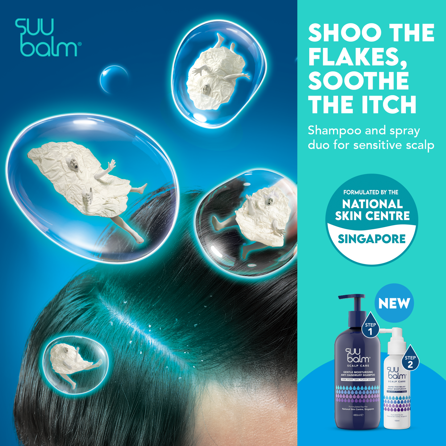 Suu Balm® Gentle Moisturising Anti Dandruff Shampoo