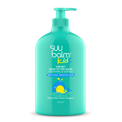 Suu Balm Kids Creamy Head to Toe Wash Soothing & Gentle