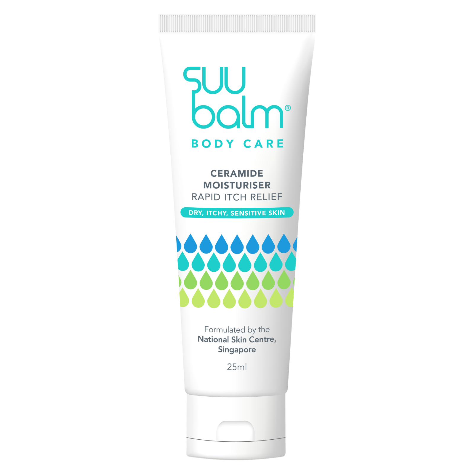 SUU Balm body care cream tube on a white background