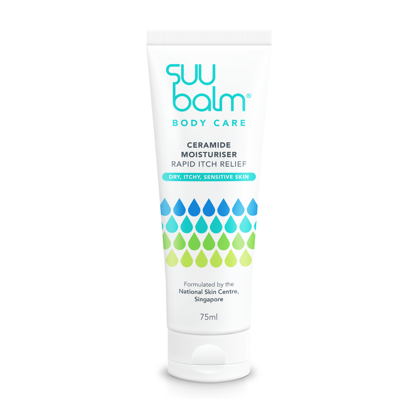 Suu Balm Ceramide Moisturizer on a white background