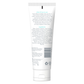 Back view of a skincare product tube with text and ingredients list on a white background