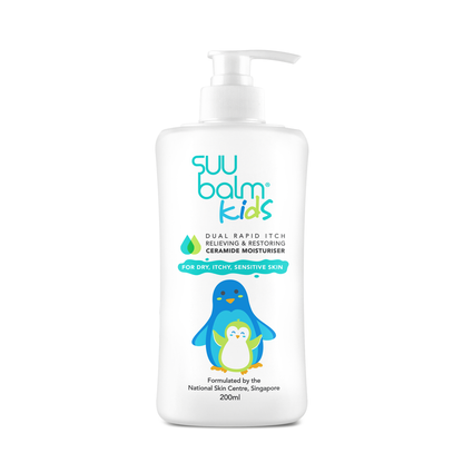 Suu Balm® Kids Dual Rapid Itch Relieving and Restoring Ceramide Moisturiser 200ml - Product Image