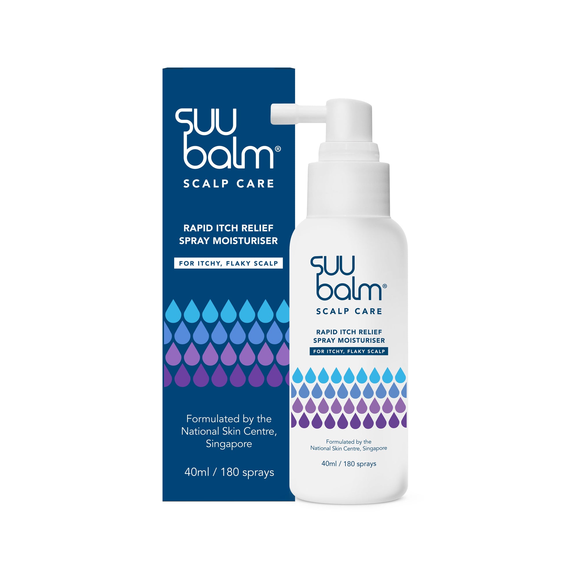 Suu Balm® Rapid Itch Relief Scalp Spray Moisturiser 40ml - Product Image