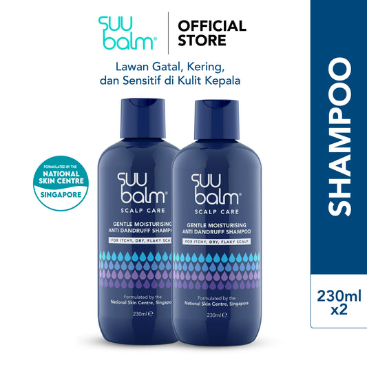 Suu Balm® Gentle Moisturising Anti Dandruff Shampoo 230ML Twin Pack