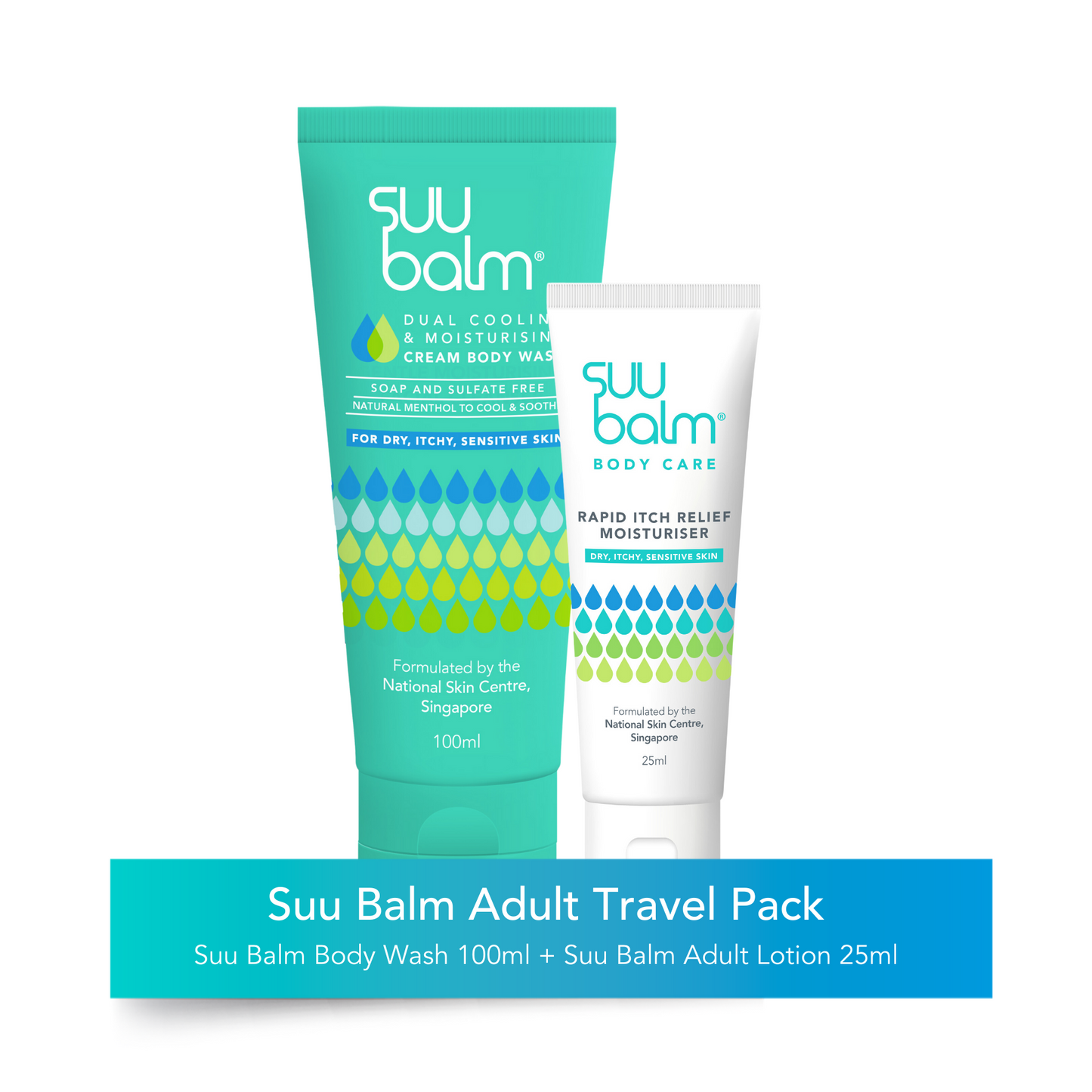 Suu Balm® Cleanse and Moisturise Bundle (Cream 25ml + Wash 100ml)